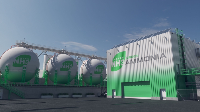 Centro de producción de amoníaco verde