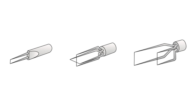 Gráfico de diferentes diseños de anemómetros térmicos