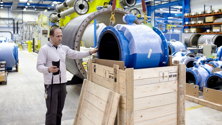 Endress + Hauser Flow France, Cernay, centro de producción para medición de caudal, logística