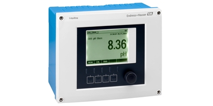 Liquiline CM444 es un transmisor digital para pH, ORP, conductividad, oxígeno, turbidez y más