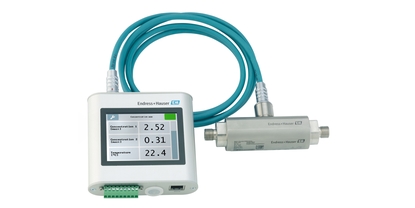 Imagen del dispositivo de medición de concentración Teqwave F para el análisis de líquidos en tiempo real en tuberías