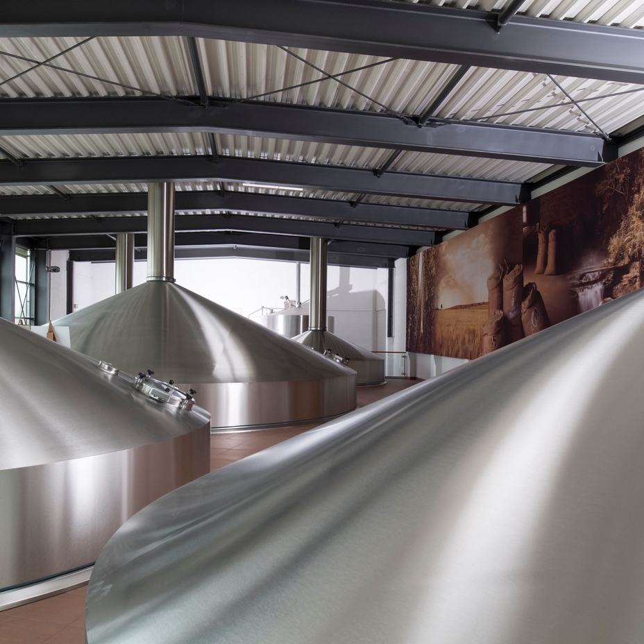Vista de la cervecería