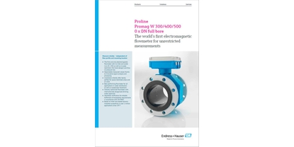 Catálogo de innovación ProlinePromagW 300/400/500 con paso total 0 x DN