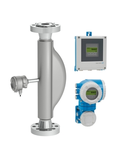 Foto del caudalímetro Coriolis Proline Promass O 500 / 8O5B con diferentes transmisores separados