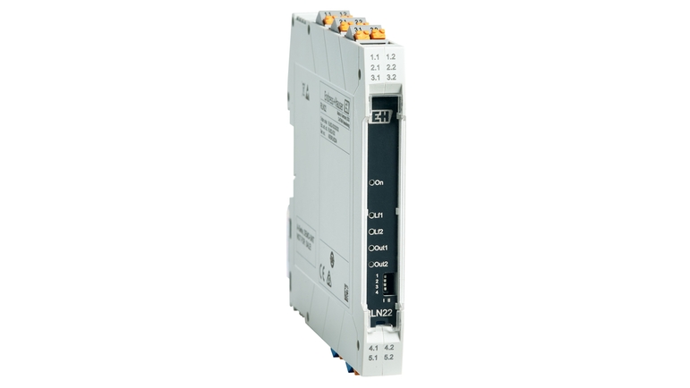 RLN22, amplificador de aislamiento con salida de señal de relé para un funcionamiento seguro y fiable