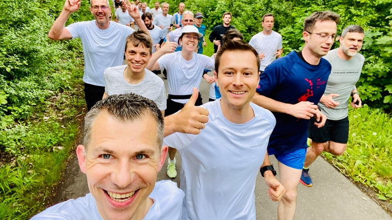Endress+Hauser employees running for a good cause